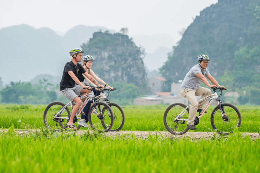 Cycling Tour Northern Vietnam Ninh Binh, Cat Ba, Halong Bay 4 Days